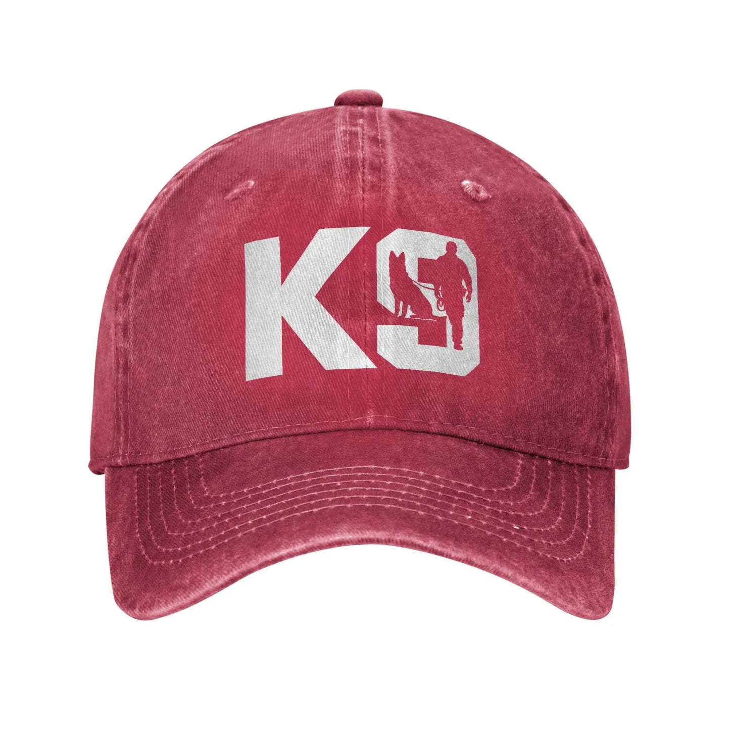K9-Unit-Malinois-Team Handler Men Women Baseball Cap Tactical Police Dog Squad Distressed Denim Hats Vintage Adjustable Headwear
