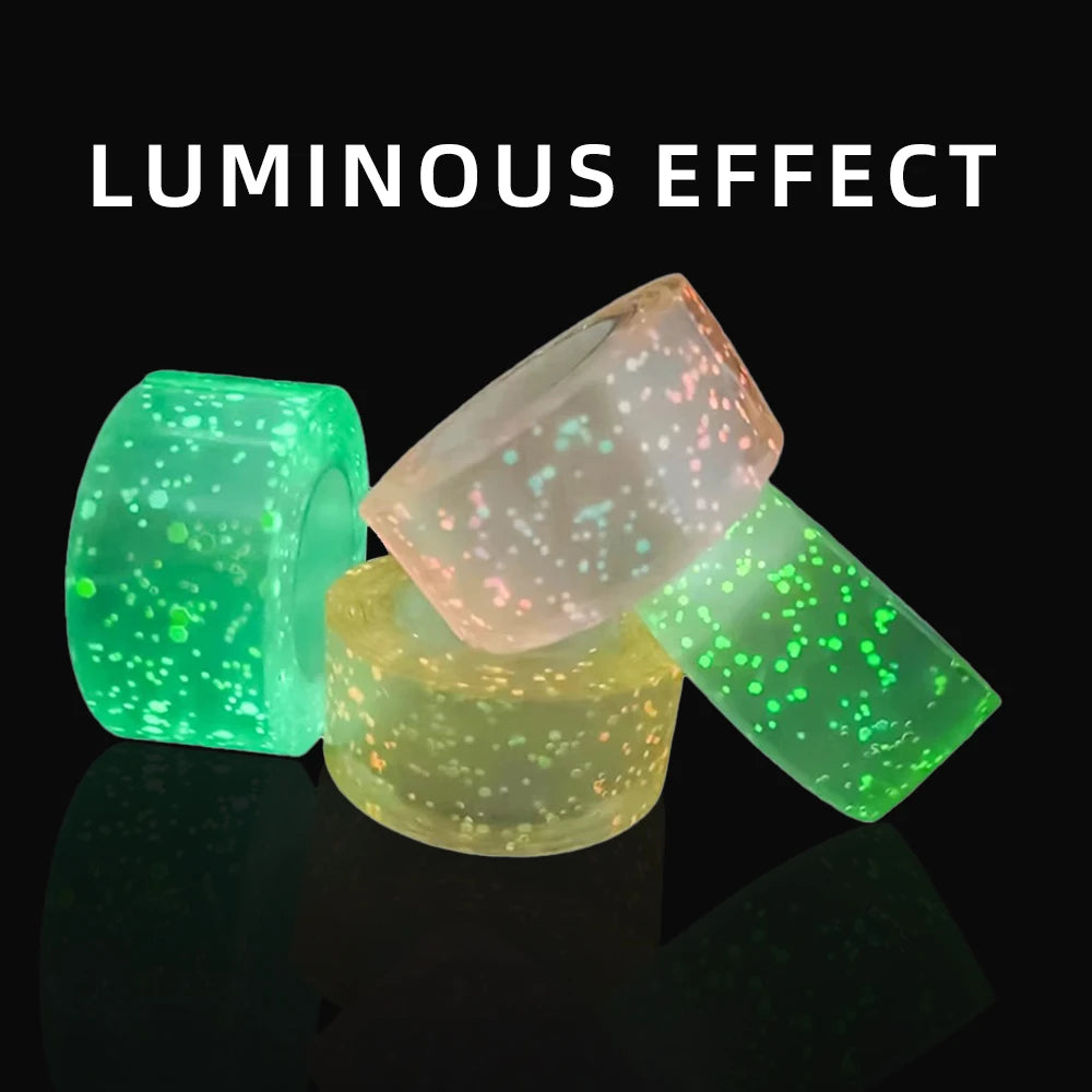 1PCS Random Color Glow-in-the-dark Nano Tape Shinny Packing Stationery New Arrival Double Sided Office School Colorful Tape