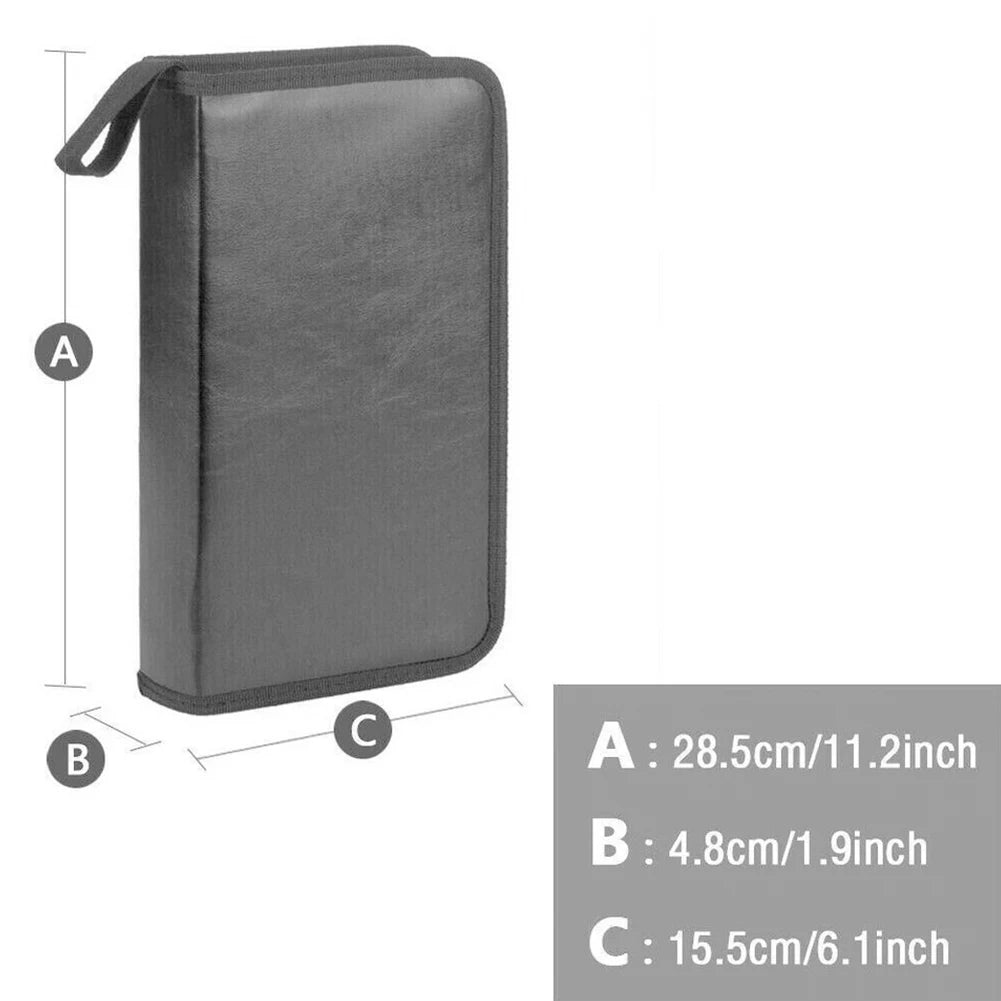 Album Storage Sleeve Dustproof Zipper Album Storage Holder Case Double-side CD DVD Storage Organizer Wallet Album Carrying Case