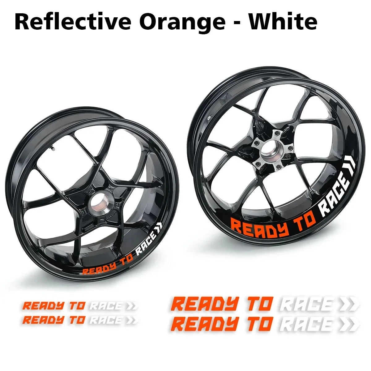 Reflective Motorcycle Wheel Stickers Hub Decals For KTM Ready To Race R2R Super Adventure Duke 690 790 890 Rc1290 390 1190 Rc8