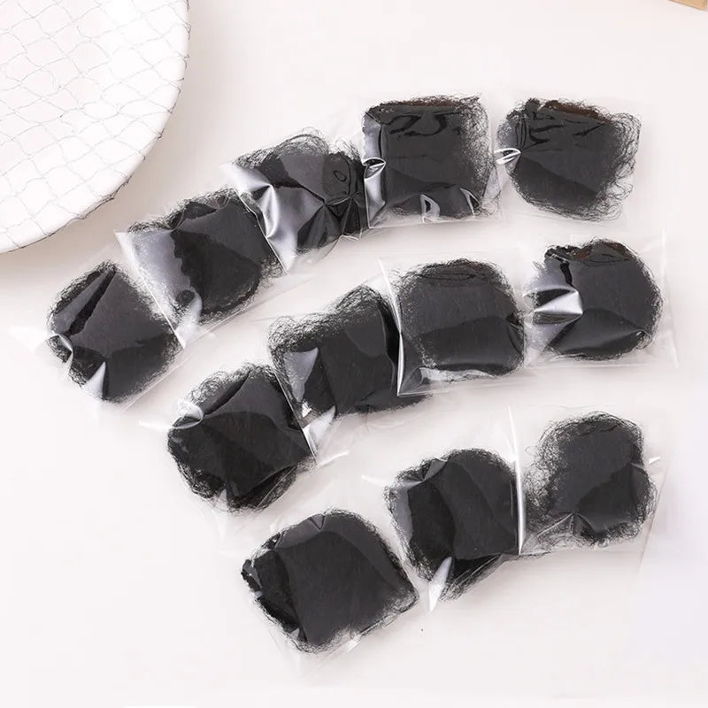 10pcs Invisible Bun Net Simple Style Mesh Net Breathable Wig Net Hair Styling Tool Women Female Hair Accessories