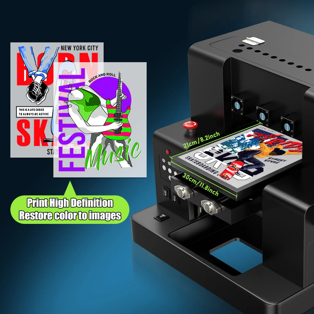 A4 UV DTF Printer XP600 impresora UV Flatbed Printer UV DTF Sticker Printing Machine For Acrylic Bottle Mug TPU