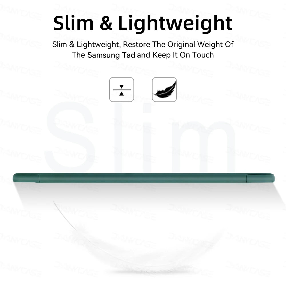 Case for 2021 Samsung Galaxy Tab A8 X205 X200 10.5in PU Tablet Cover Smart Leather Funda wake up from sleep Stand