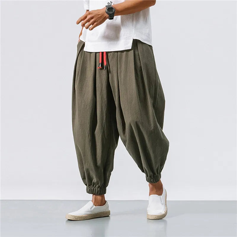 Black Men s Pants Oversized 2024 Men Jogger Harem Trousers Cotton Harajuku Style Casual Male Sweatpants New Streetwear 5XL