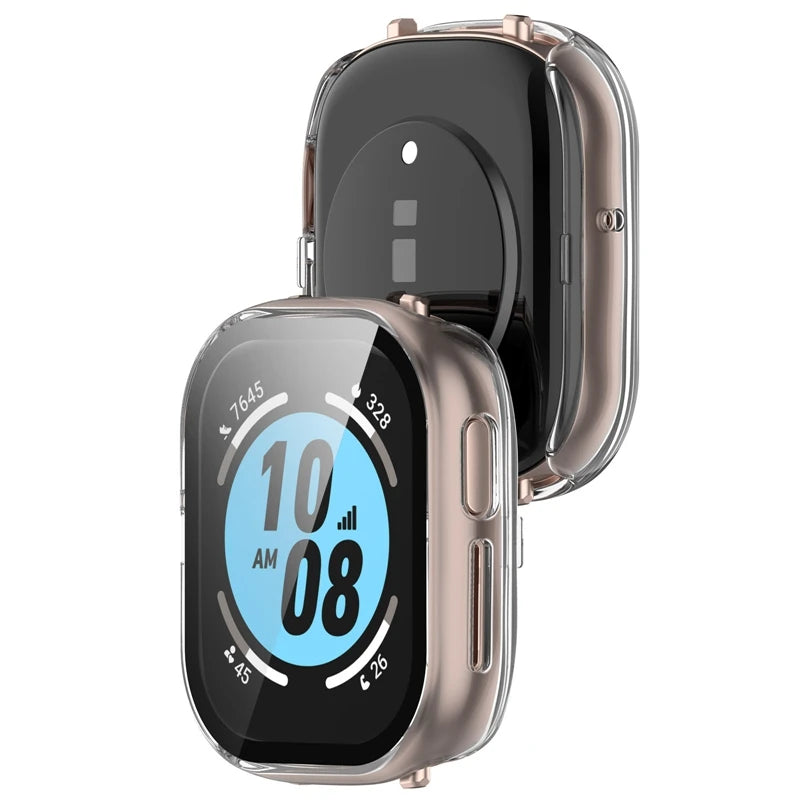 Tempered Glass + PC Cover for Honor Watch 4 5 Full Coverage Protective Bumper Case for Honor Watch4 Screen Protector Accessories