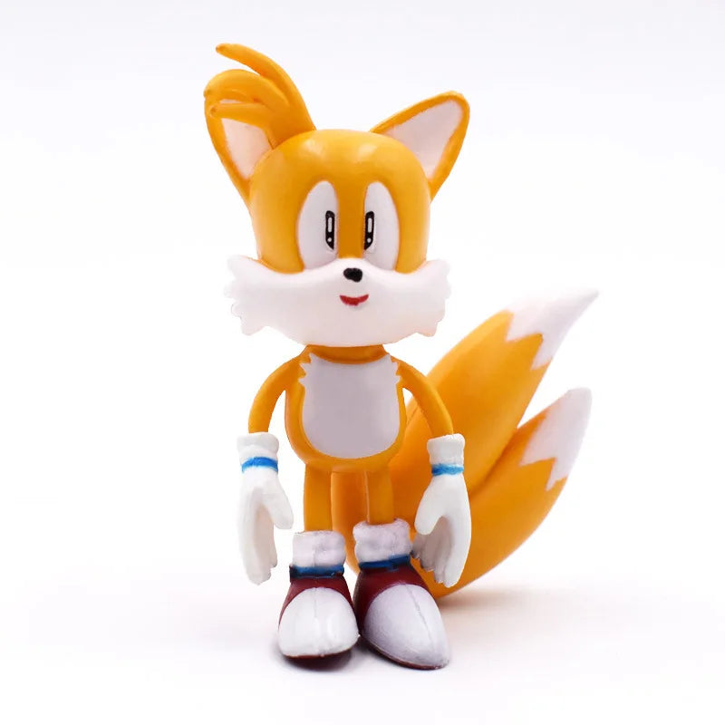 6pcs/set Game Super the Hedgehog Action Figure Toys 6-7cm