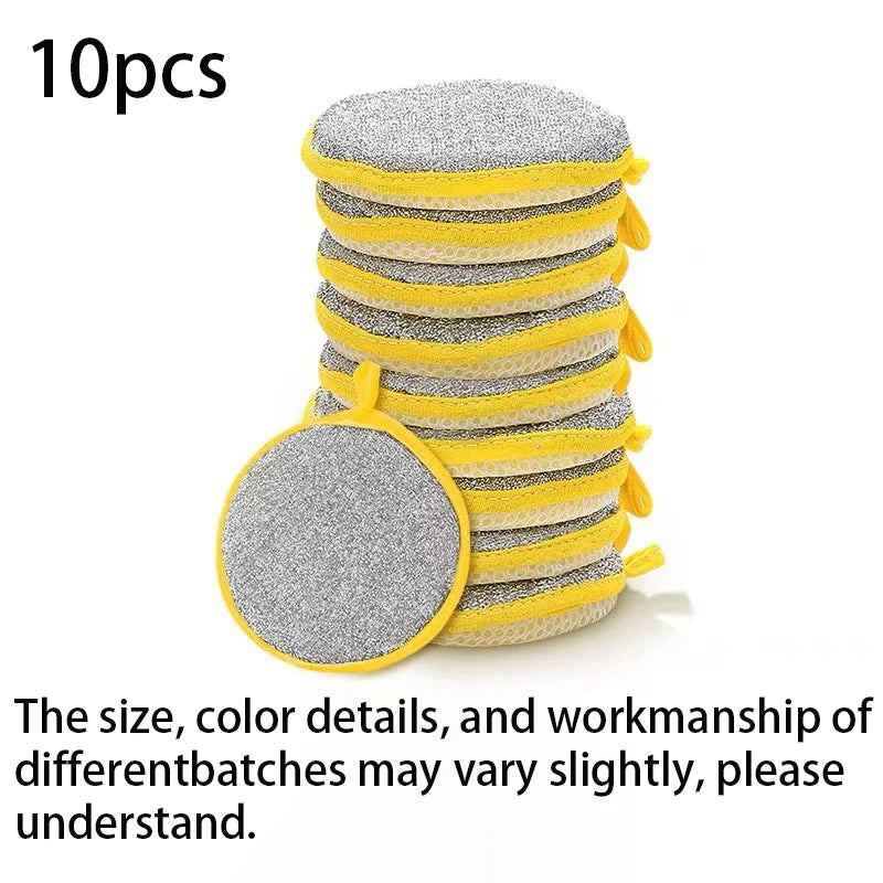 5/10Pcs Dishwashing Sponge Reusable Washable Sponges Double Side Magic Sponge to Wash Dishes Useful Things for Kitchen Clean Tool