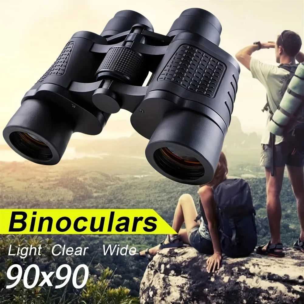 90X90 High Power Telescope Binoculars Long Range Bak4 Prism HD Optical Glass Lens  Hiking Travel Portable for Hunting Sport