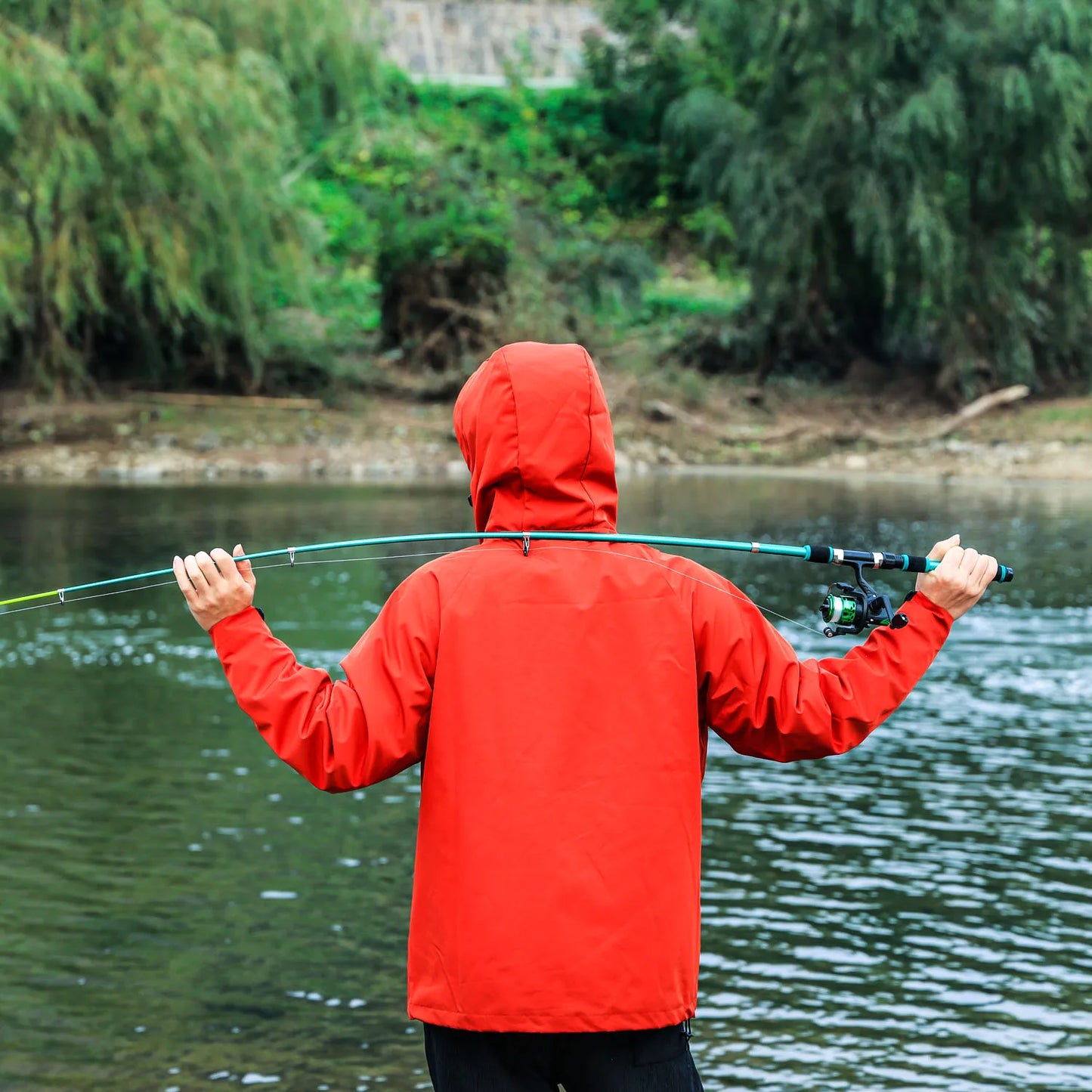 Sougayilang 1.8M Spinning Fishing Rod M Power Telescopic Children Fishing Telescopic Rock Fishing Pole Carp Feeder Surf Beginner