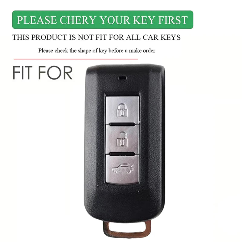Silicone Car Key Case Cover For Mitsubishi Outlander Xpander Triton ASX LANCER Pajero Sport 3 2020G Eclipse Cross L200