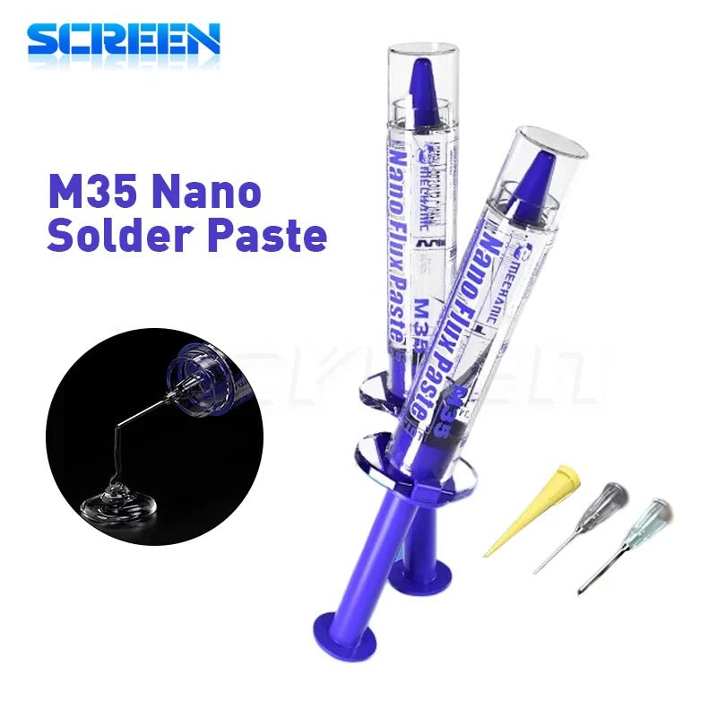 MECHANIC M35 Nano Flux Paste For Electronics PCB IC Mobile Phone Chip CPU LED BGA Repairing Tracky High Performance Welding Tool