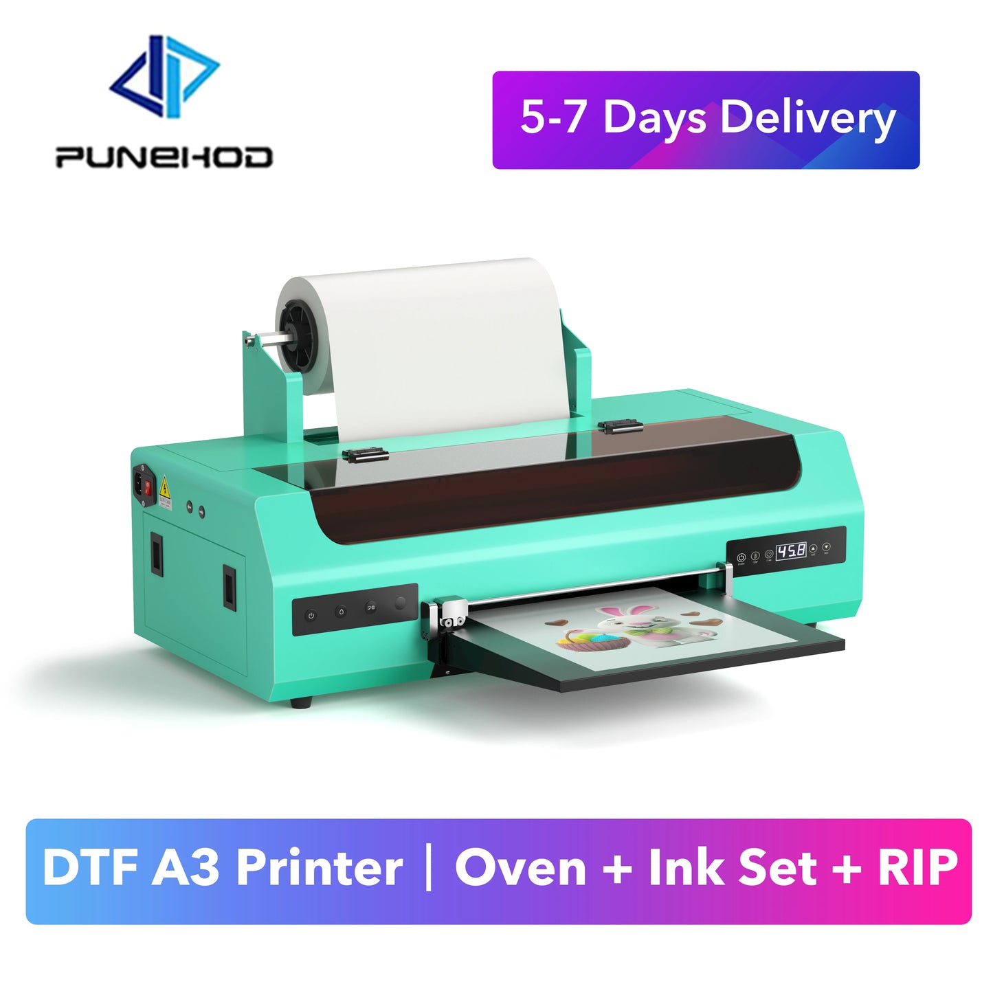 DTF Printer A3+ Direct To Film Transfer Printing Machine L1800 R1390 For DIY T-Shirt With Tutorial Setting Video Using Video