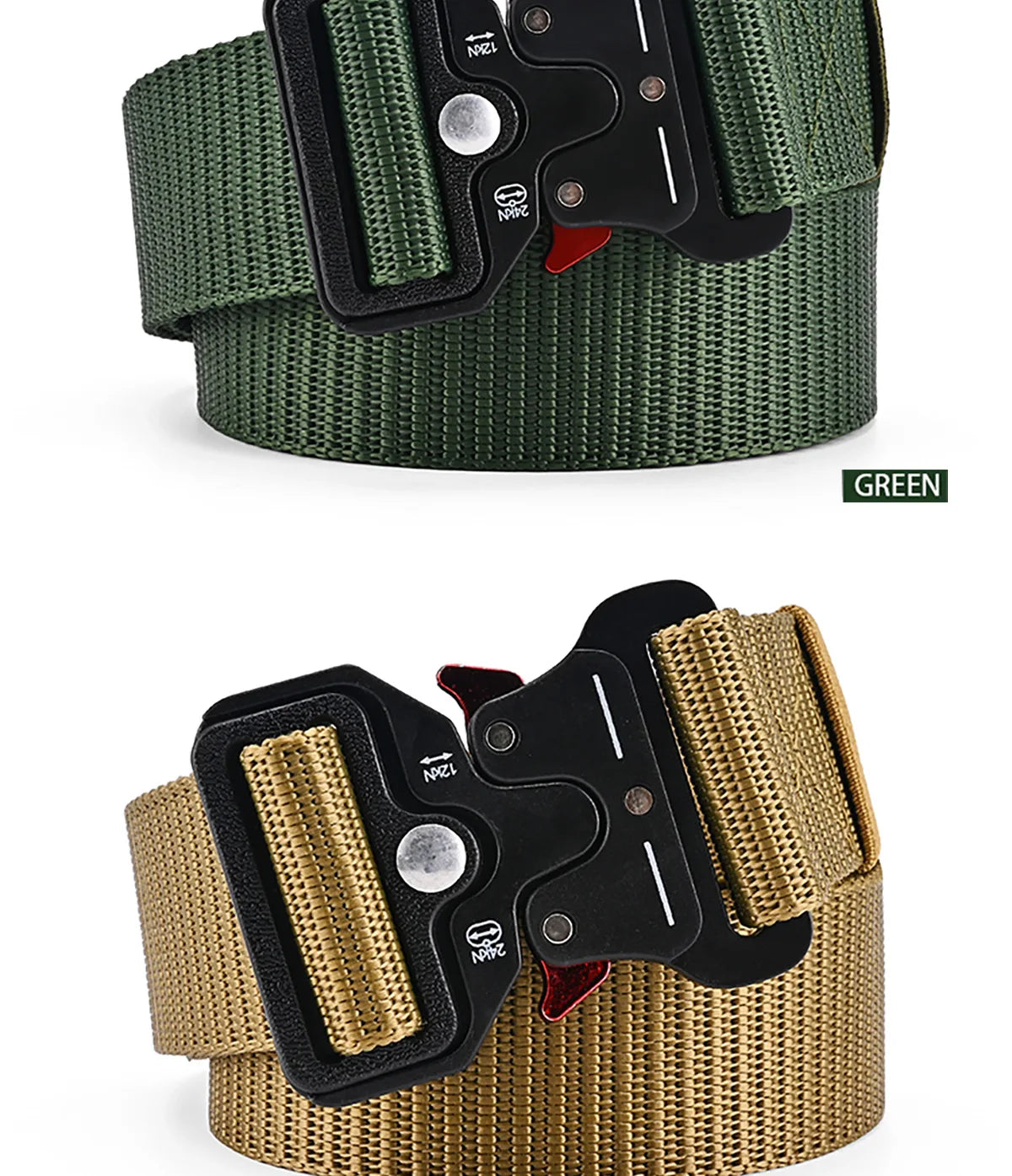 Men's Belt Outdoor Hunting Tactical Mens Belt Multifunctional Combat Survival High Quality Canvas Nylon Mens Belt Sport Belt