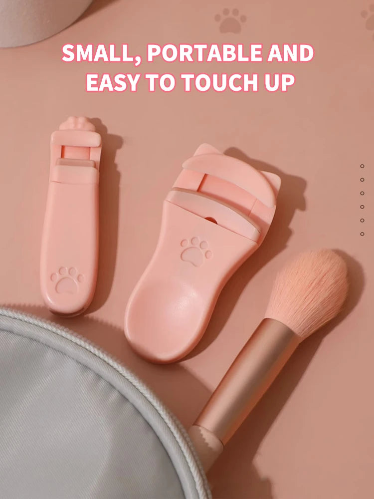 Eyelash Clip Cat Claw Eyelash Clip 1 Set Of Portable Cute Eyelash Clip Tool With Additional Silicone Pad Precision Eyelash Clip