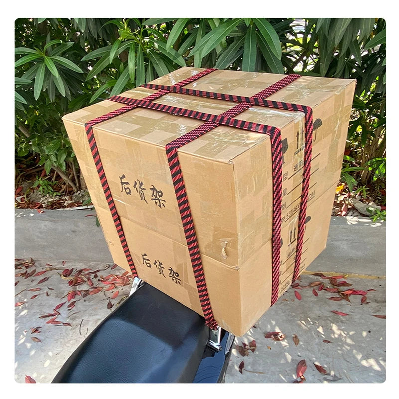 Motorcycle Bicycle Elastics Rubber Luggage Rope Cord Hooks Bikes Rope Tie Luggage Roof Rack Strap Fixed Band Moto Accessories