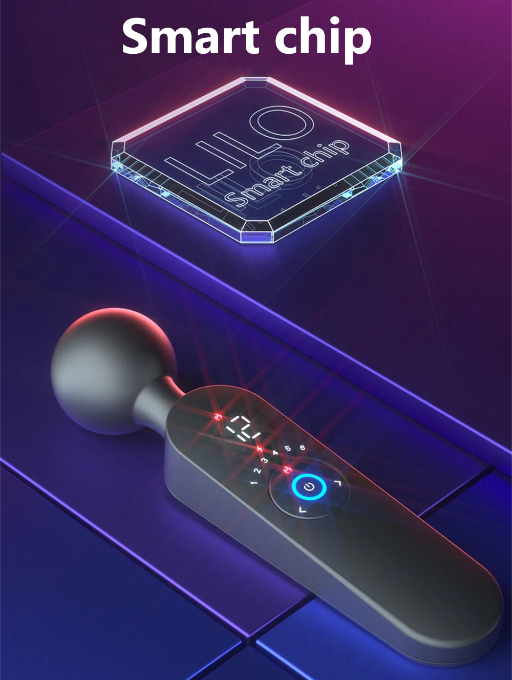 AV Magic Wand Vibrator for Women Clitoris Stimulator Heating Powerful Female Massager Digital Display USB Rechargeable Sex Toy