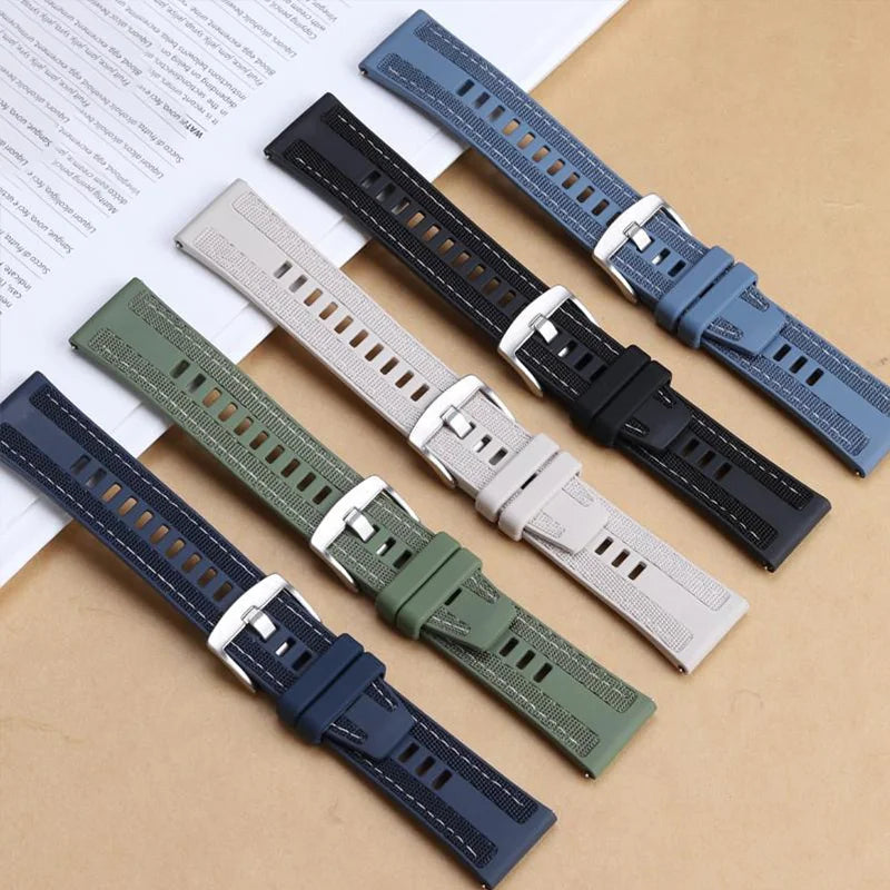 Official Nylon Strap For HUAWEI WATCH GT 5 4 46mm/Watch 6 4 5 Pro GT 3 2Pro 46mm 42mm Composite Silicone 20mm 22mm Band Bracelet