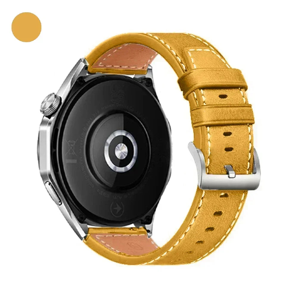 20mm 22mm Strap For Samsung Galaxy watch 7/6/4/5 pro/classic/gear s3/active 2 Soft Leather Wristband for Huawei GT 5 4 3 2 Band