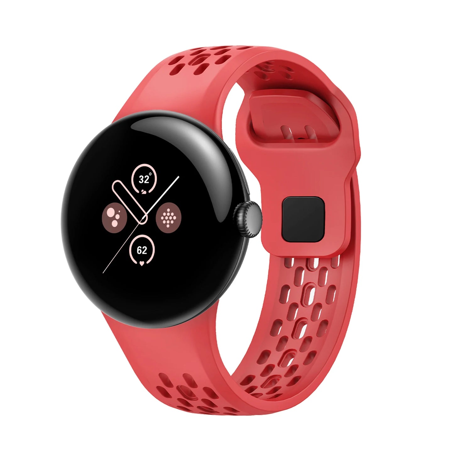 Silicone watch band For Google Pixel Watch3 45mm porous breathable silicone strap sports wristband