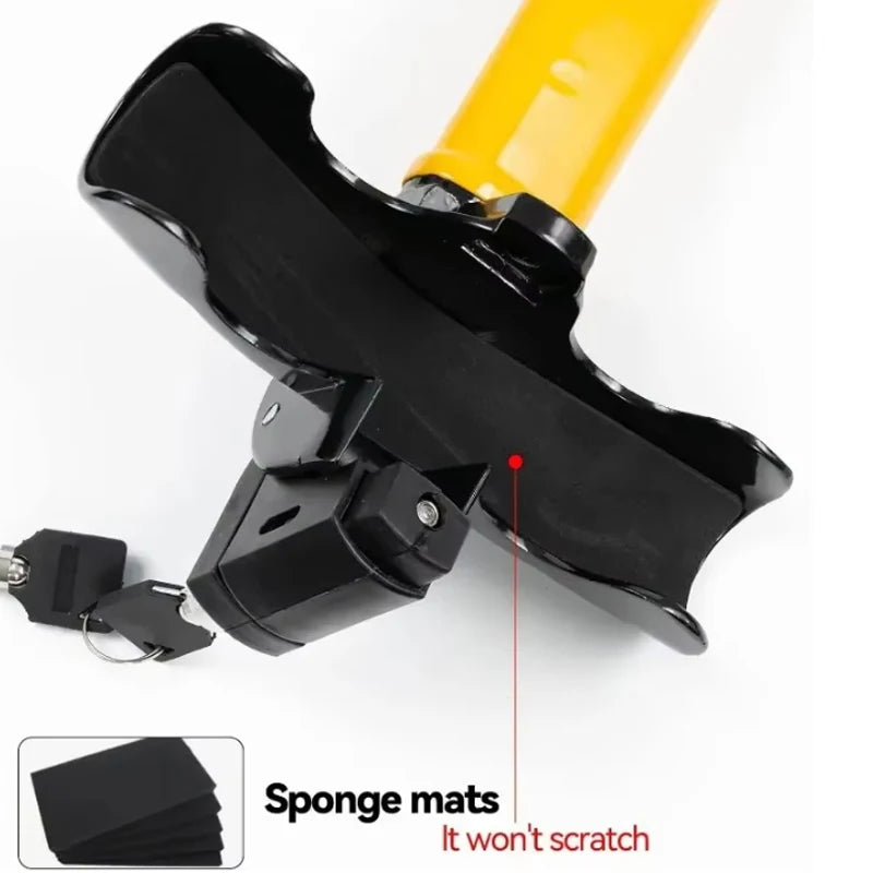 Steering wheel lock, car safety rotation T-type steering wheel anti-theft lock Universal car steering wheel lock with 2 keys