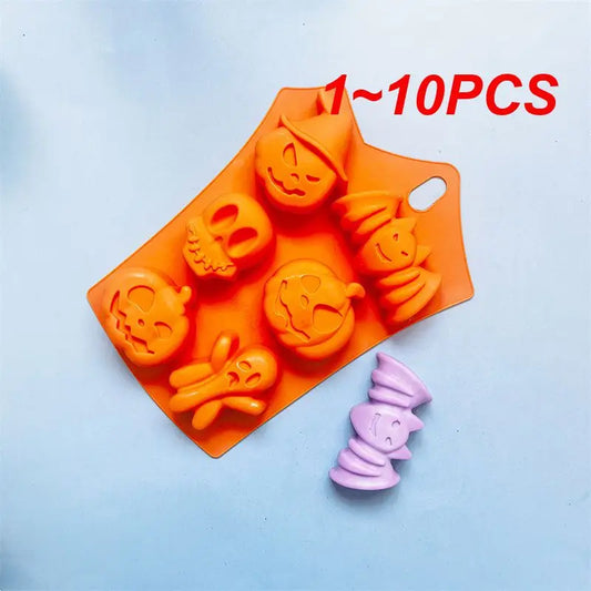 1~10PCS Silicone Molds Pumpkin Mold For Baking Pan For Pastry Confectionery Chocolate Mold Bakeware mould Maker