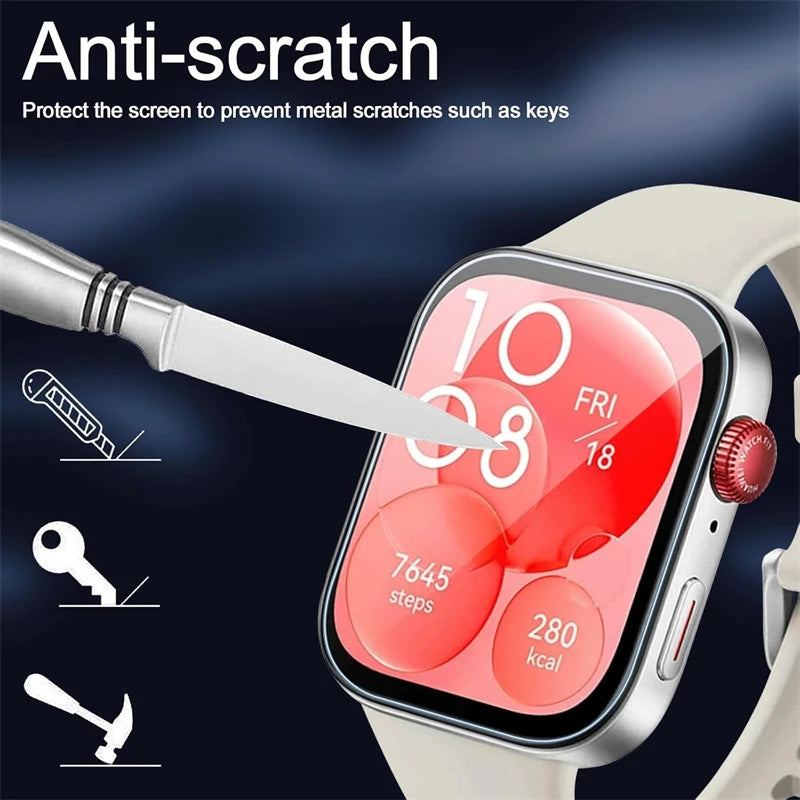 5PCS Screen Protector For Huawei Watch Fit 3/4/Pro Anti Scratch Clear TPU Hydrogel Film Huawei Watch Accessories Protective film