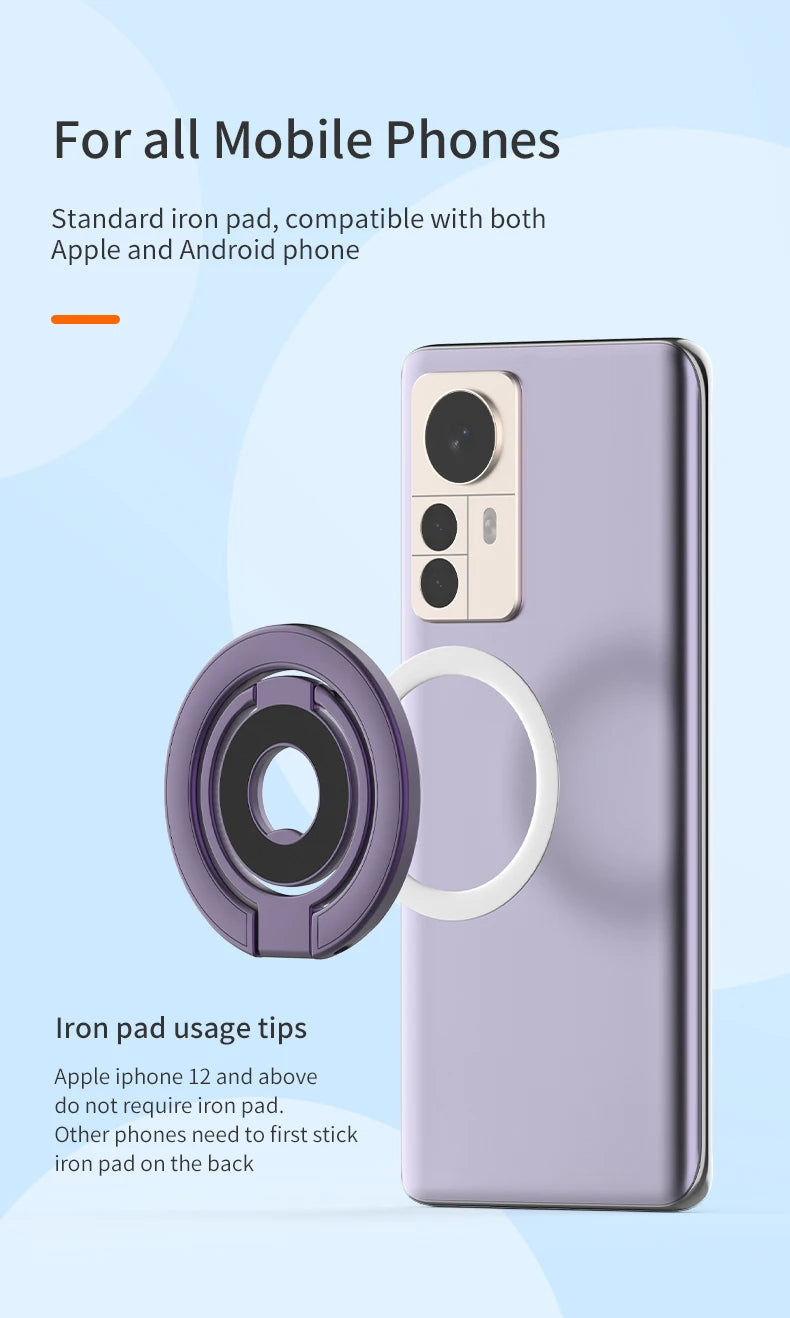 For Magsafe Cellphone Grip Double Sided Magnetic Ring Phone Holder Cellphones Stand Phone Accessories Support Telephone Grip Tok