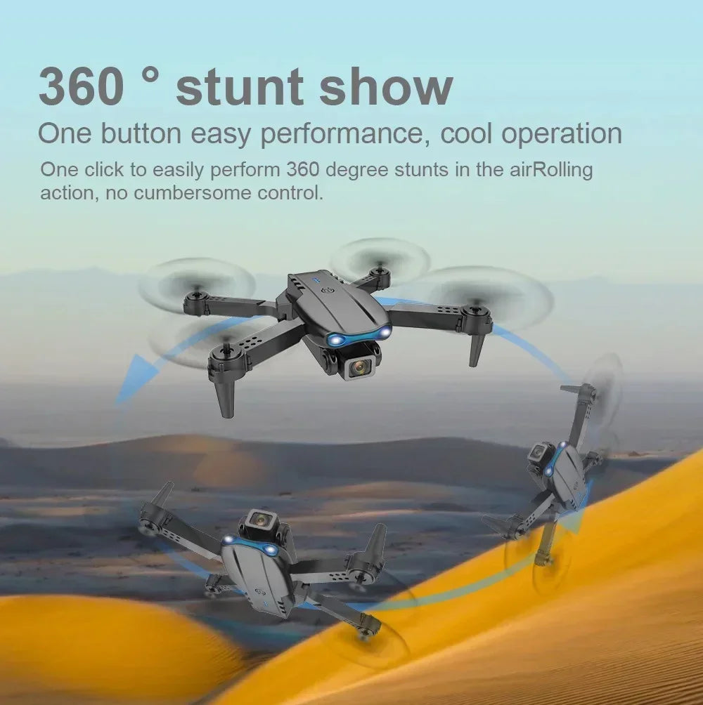 E99 Pro Drone Quadcopter Remote Control Handle Four Axis Aircraft HD 6K Photography UAV Altitude Fixation Helicopter Toys