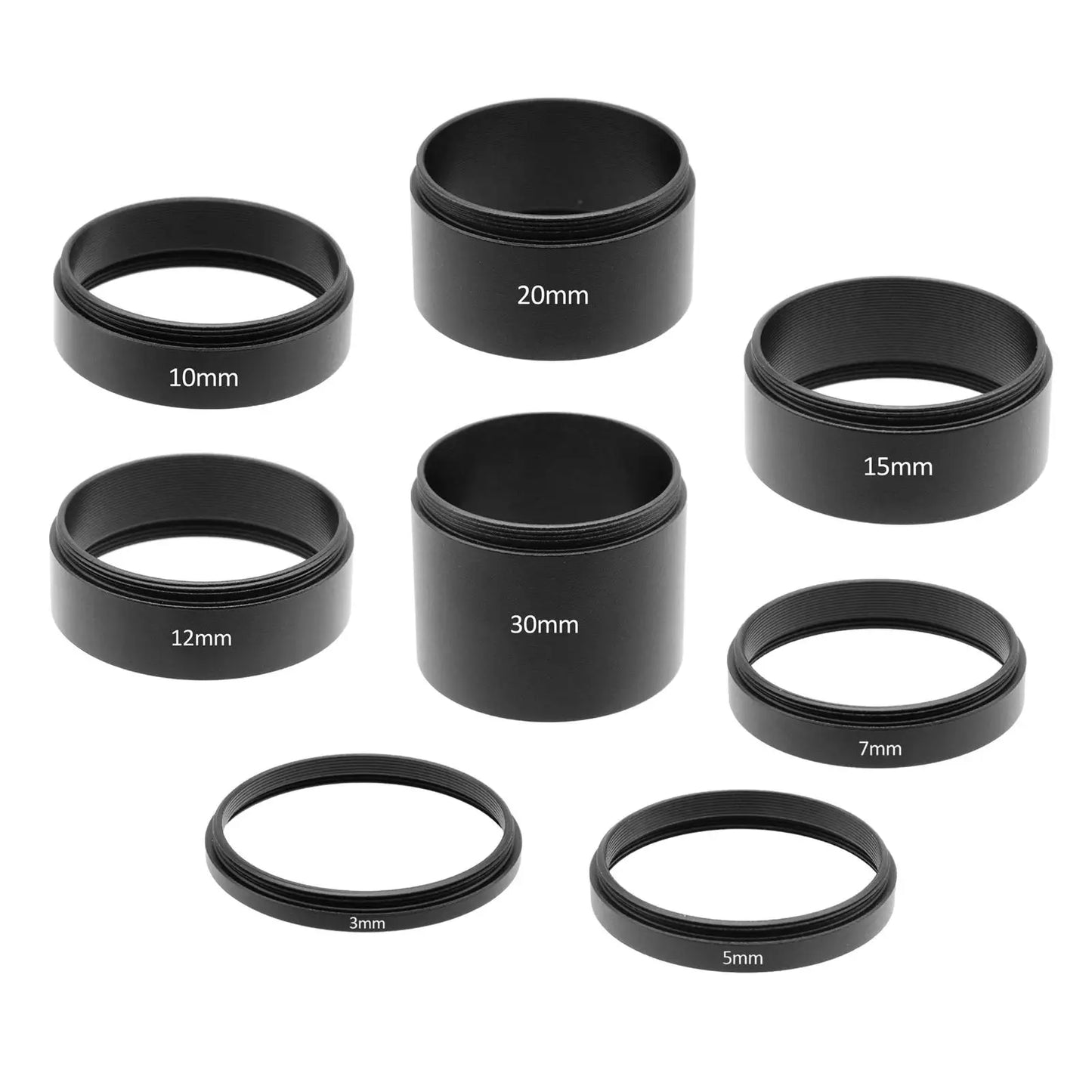 T2 Extension Tube Photography Accs M42x0.75 Thread Easy to Install Supplies Premium Wide T2 Thread Extension Tube for Slr Camera