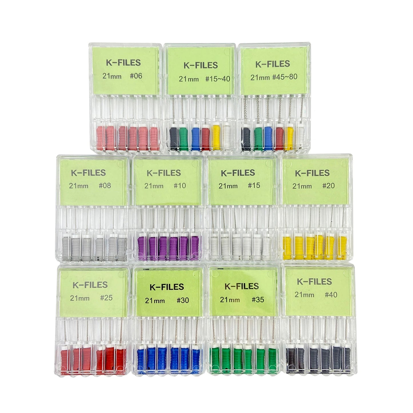 Dental Root Cannal Endo K File 21mm 25mm 31mm Stainless Steel Endodontic Instruments Dentist Dentistry Odontologia Tools