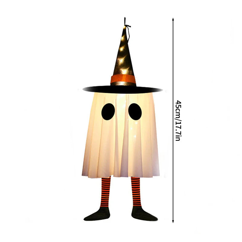 Halloween Decoration Scary Ghost Windsock Glow in The Darks Party Gifts Party Hanging Flags Day of The Dead Dia De Muertos