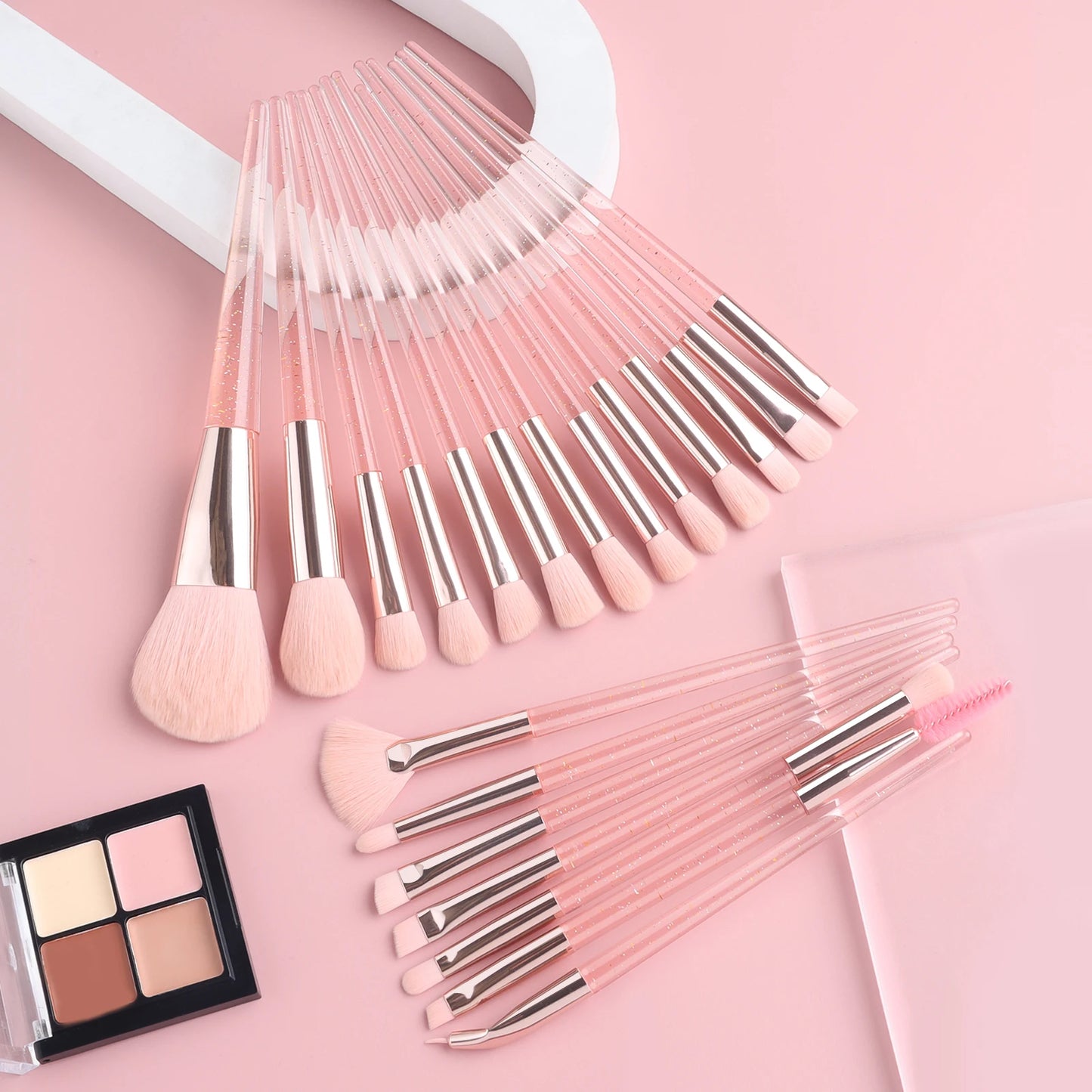 Makeup Brush Sets , 20pcs Plastic Daily Durable multifunctional makeup brush for Mascara, Eye Shadow,Foundation