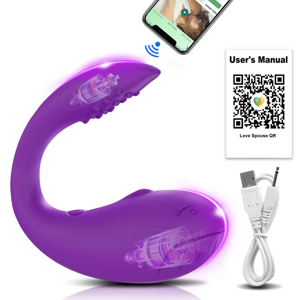 Wireless Bluetooth APP Vibrator Egg for Women Clit Clitoris Stimulator Wearable G Spot Vibrating Female Love Egg Adult Sex Toys