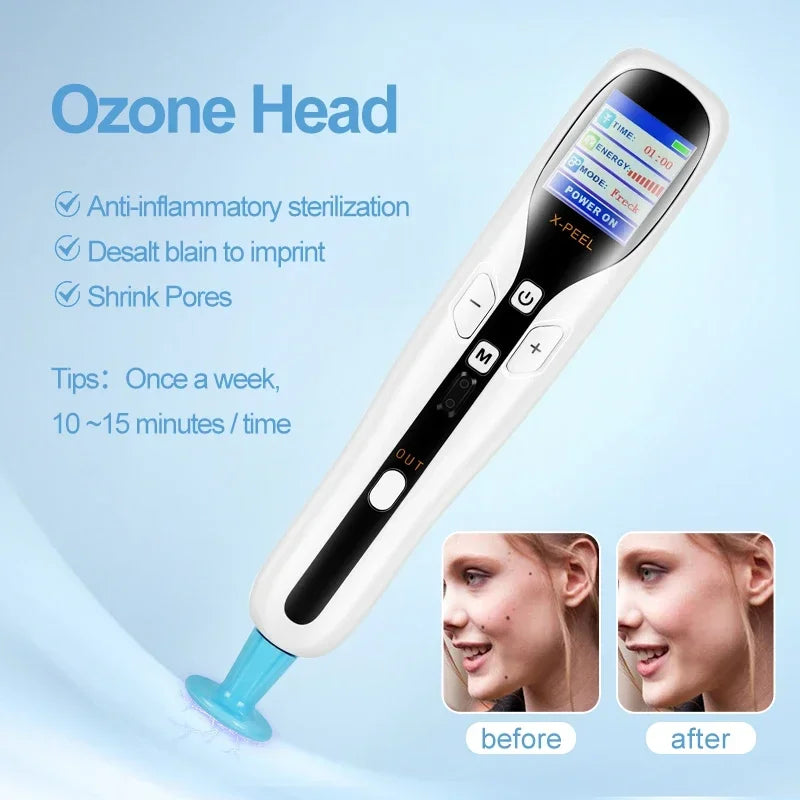 Professional 2 in 1 Plasma Pen Ozone Anti Acne Pen Sterilize Acen Skin Spot Remover Face Lifting Skin Eyelid Lift Mole Removal