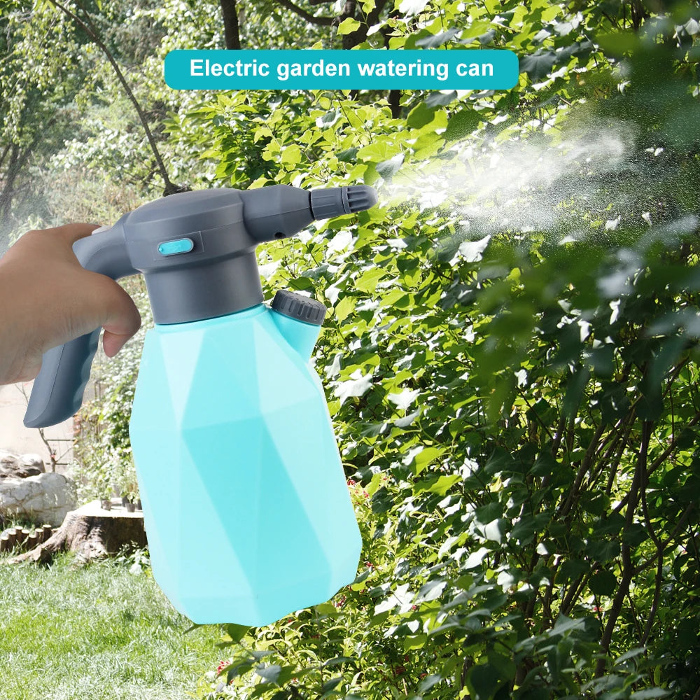 2L Bottle Watering Cans Manual Sprayer USB Rechargeable Car Washing Foam Sprinkling Pot Garden Sprayer Bottle