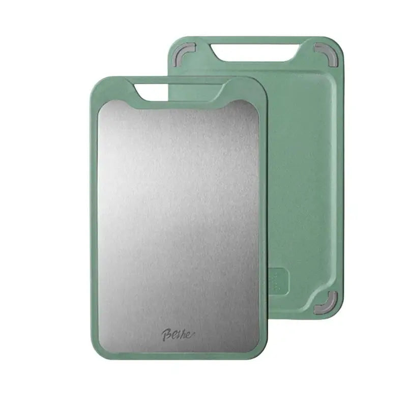 Double-sided Multifunctional Cutting Board Vegetables And Meat Chopping Cutting Board Two Sides Stainless Steel Plastic