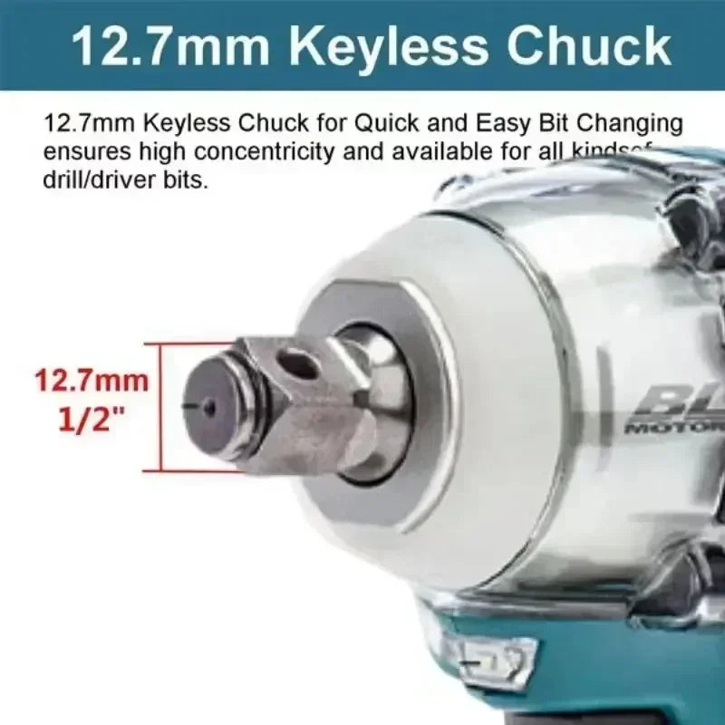 Makita Brushless Electric Wrench Impact Wrench Strong Lithium Battery 18V Lithium Battery Wrench Electric Wind Gun Dtw300