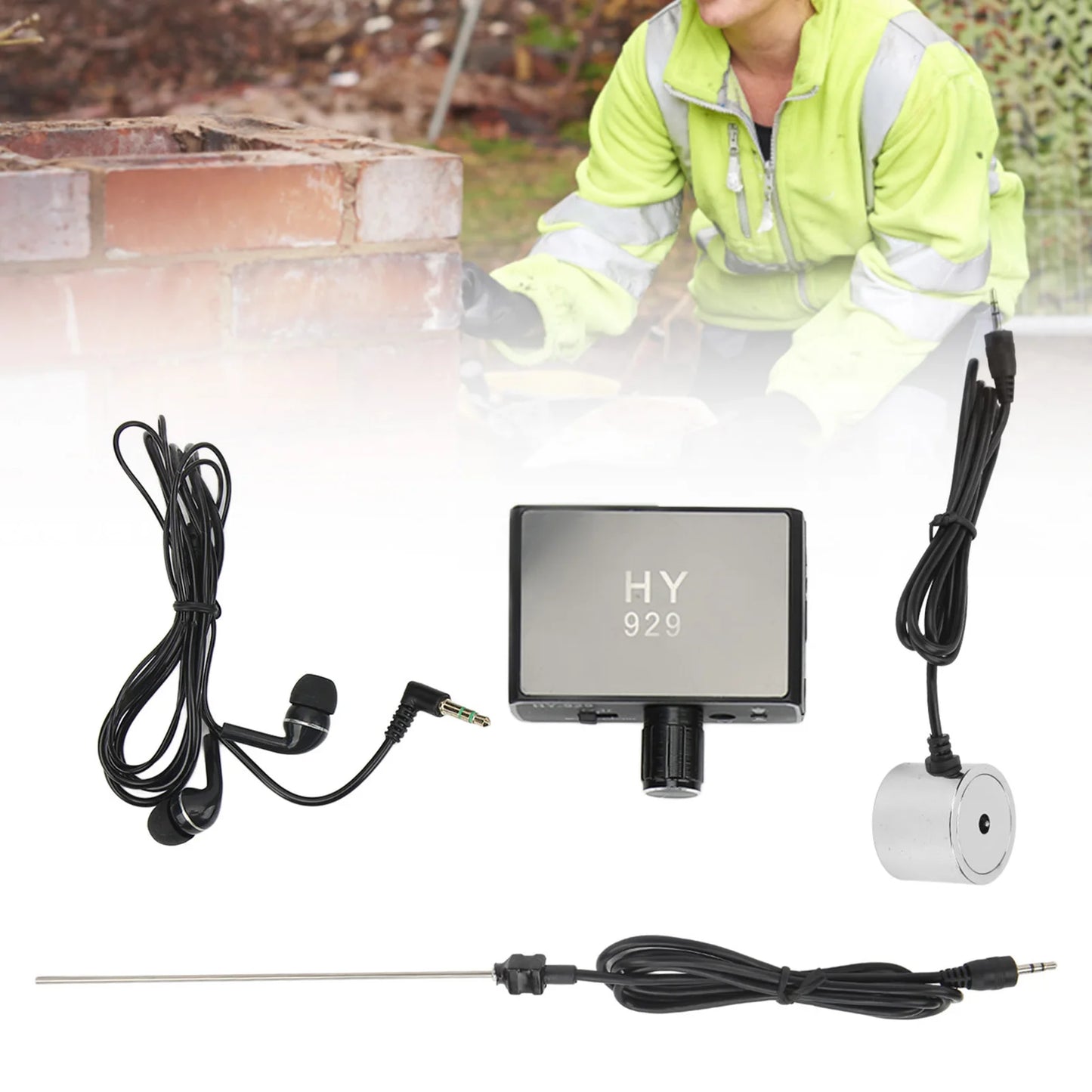 Underground Water Pipe Leakage Detector Enhanced High Strength Sound Intensifier AC100‑240V for Site Construction