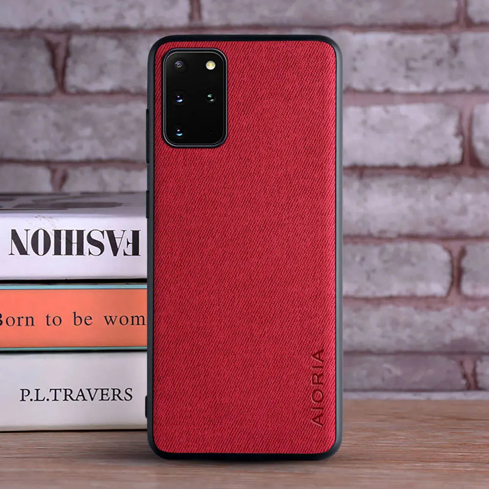 Textile Case for Samsung Galaxy S20 Ultra S20 Plus S20 FE S20 S10E S10 Plus S10 lite S10 5G S10X S10 perfect touching feel case