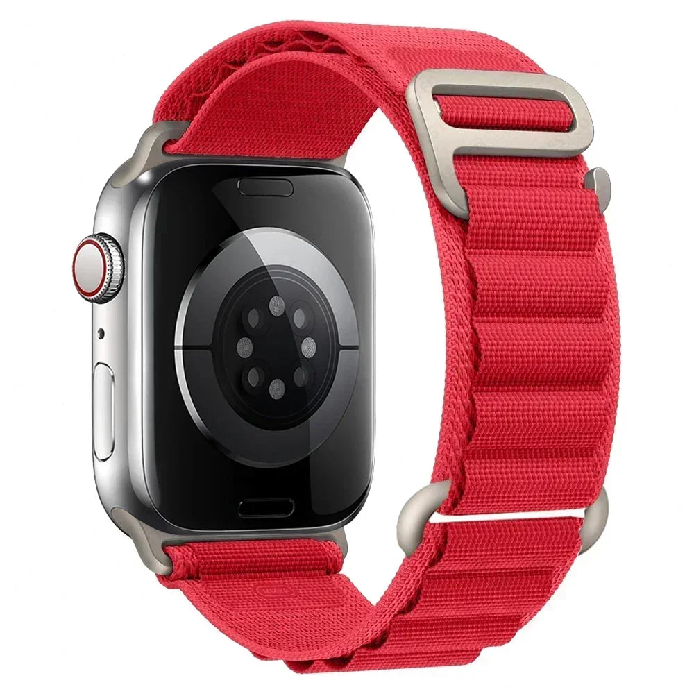 Alpine Loop Nylon Band For Apple Watch Strap 49mm 45mm 41mm 44mm 40mm 42mm 38mm Metal G-Hook Bracelet iWatch Ultra 34 5 SE 6 7 8