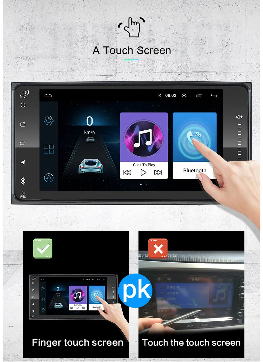 2 din android 10 Universal Car Multimedia Radio Player CarPlay 2Din Stereo For Toyota VIOS CROWN CAMRY HIACE PREVIA COROLLA RAV4