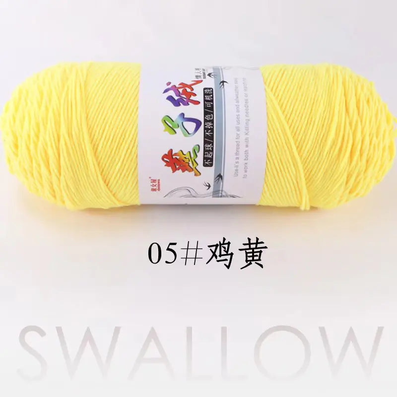 1Pc 200g Milk Cotton yarn for hand knitting Acrylic Crocheting Thread Yarn Crochet Doll sweater bag blanket slipper