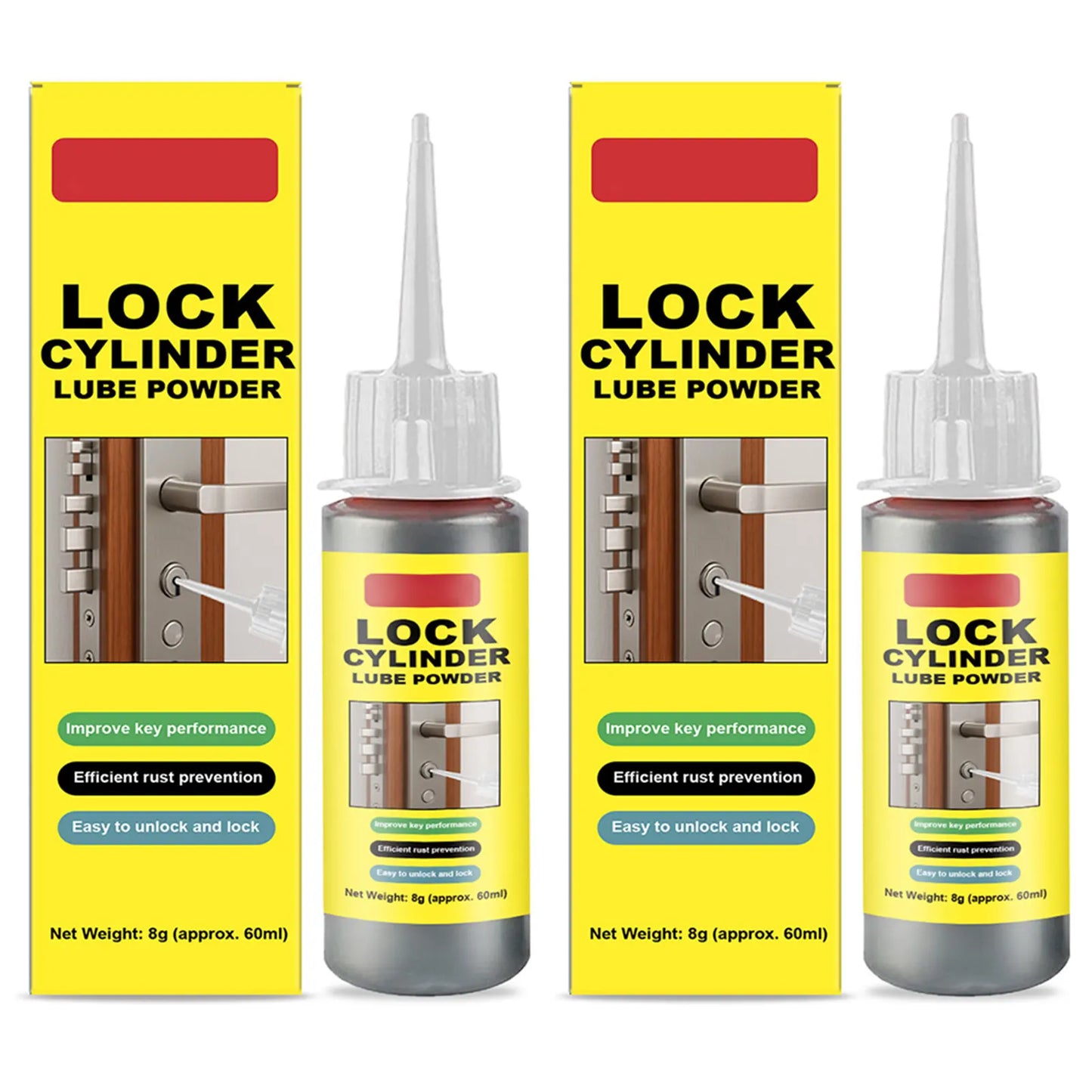 Graphites Lock Cylinder Lubricant Powder,Powdered Lock Cylinder Lubricant,Anti-Rust Lock Cylinder Lubricant For Outdoor Use