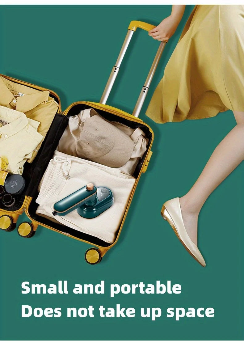 compact handheld steam iron -180 ° rotation, foldable design - convenient for travel and quick makeup repair - ultimate clothing