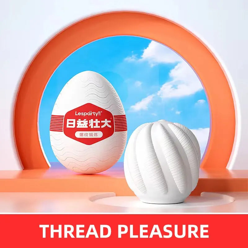 Realistic Masturbator Egg for Men Pocket Pussy 3D Textured Vagina Adult Sex Toys Blowjob Male Masturbation Stroker Penis Sleeve