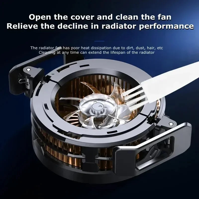 MEMO CX08 Mobile Phone Ice Cooler Magnetic Cooling Fan Case Radiator For PUBG Gaming Back Clip Cool Heat Sink For Smartphones