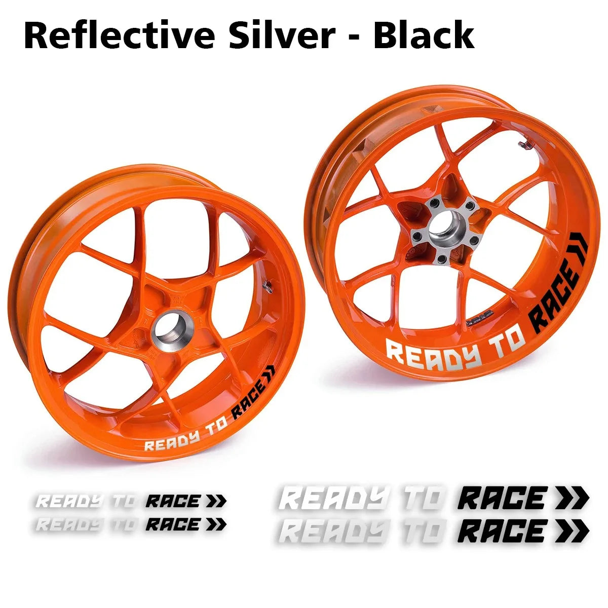 Reflective Motorcycle Wheel Stickers Hub Decals For KTM Ready To Race R2R Super Adventure Duke 690 790 890 Rc1290 390 1190 Rc8