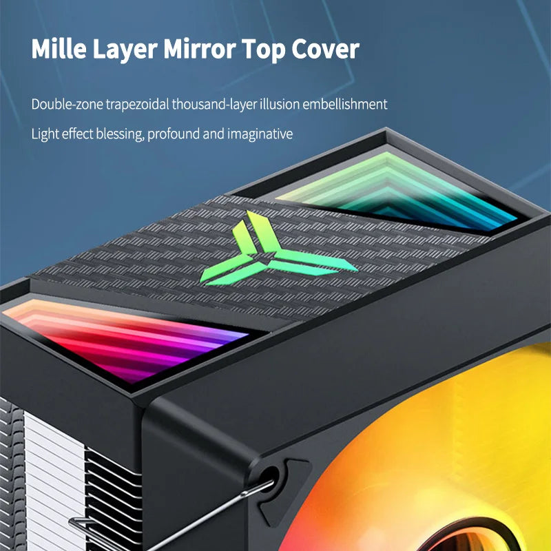 Jonsbo CR 1400 V2 CPU Cooler ARGB Quiet Fan 4 Heat Pipes Air Radiator for LGA1700 1200 115X AM4 AM5 PC Processor Heatsink Cooler