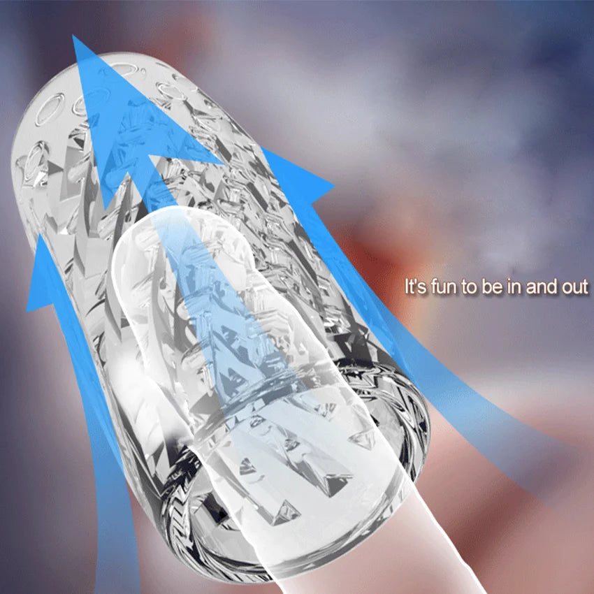 Male Masturbator Egg Erotic Toy for Adultl Silicone Penis Exercise Masturbation Cup Sex Toys for Men Protable Blowjob Sex Shop