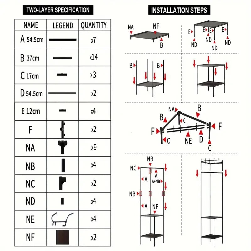 1pc Space-Saving Corner Coat Rack with 2/3 Layers for Bedroom Storage